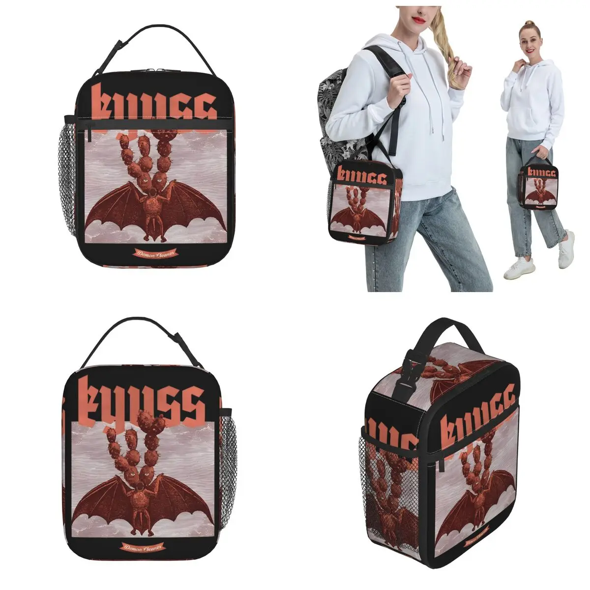 Rock Kyuss Demon Cleaner Music Band Thermal Insulated Lunch Bags for School Portable Food Bag Cooler Thermal Food Box