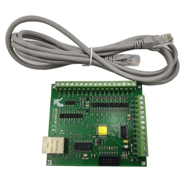 Mach3 Tarjeta de control de movimiento de 4 ejes, controlador de máquina de grabado y fresado, interfaz Ethernet CNC