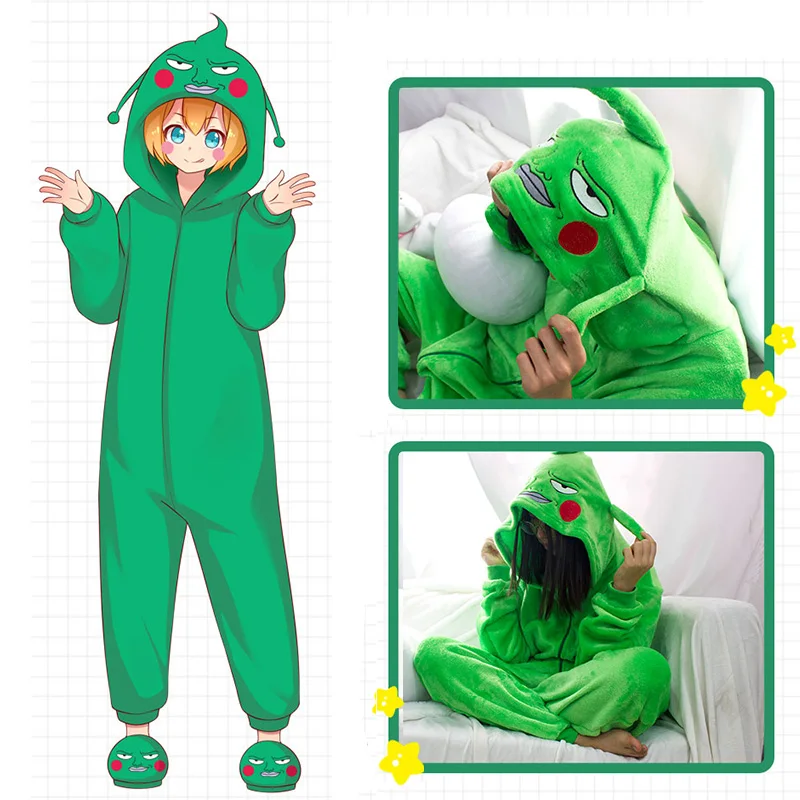 

anime Mob Psycho 100 Dimple Cosplay pajamas Mobu Saiko Hyaku Flannel Winter Warm and Cute Adult One Piece Pajamas Christmas Gift