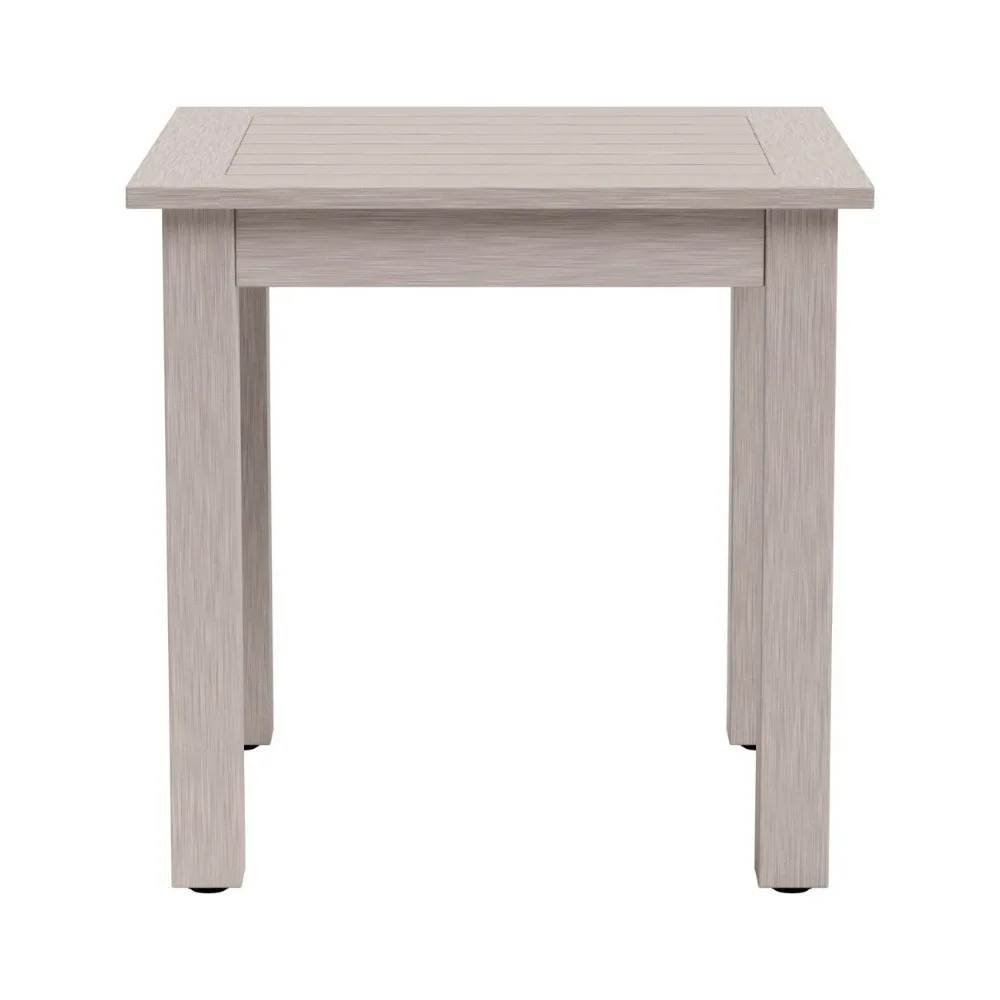 Eden Outdoor Side Table - Faux Weathered Teak