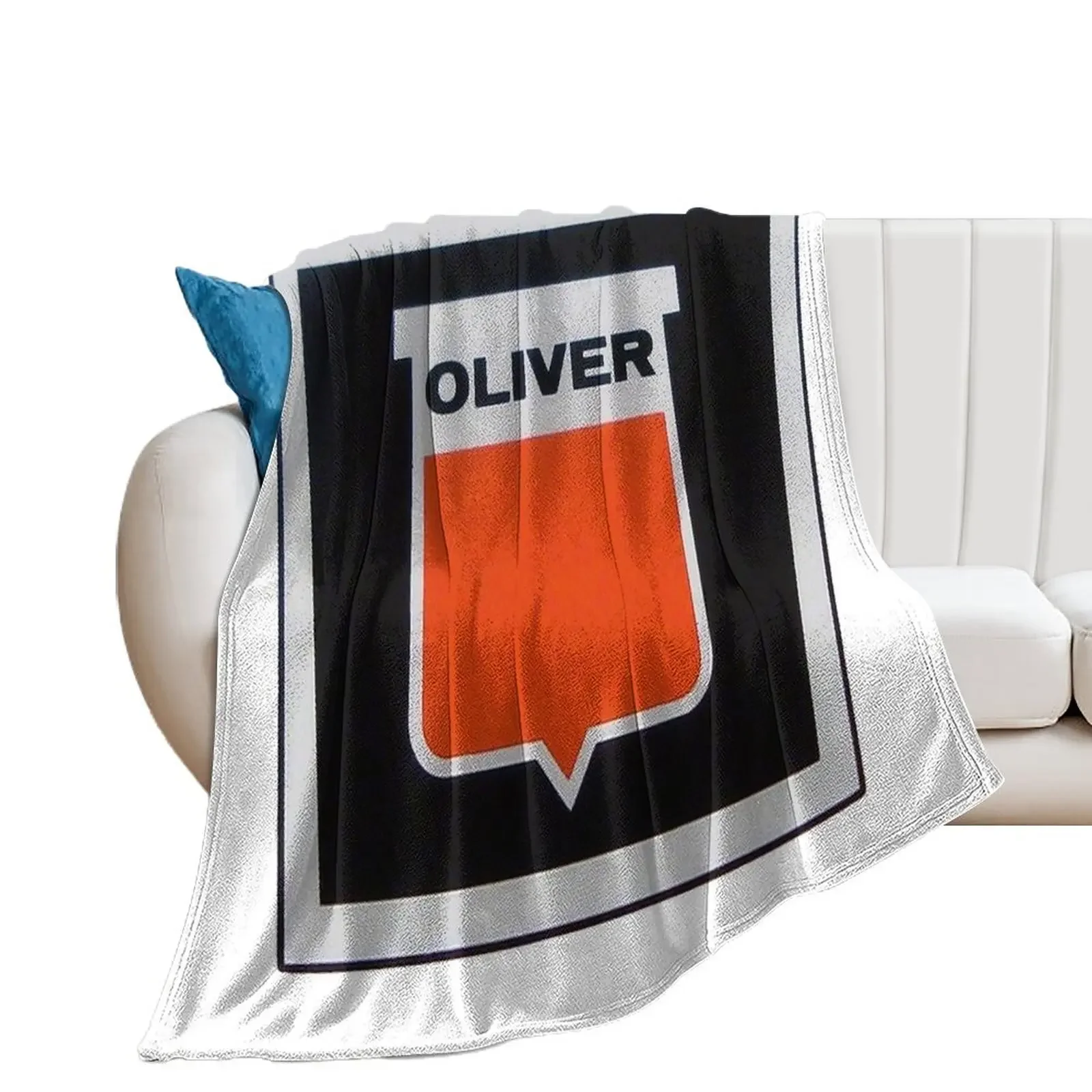 Oliver Tractor Keystone Throw Blanket Cute Camping Large Sofa Blankets