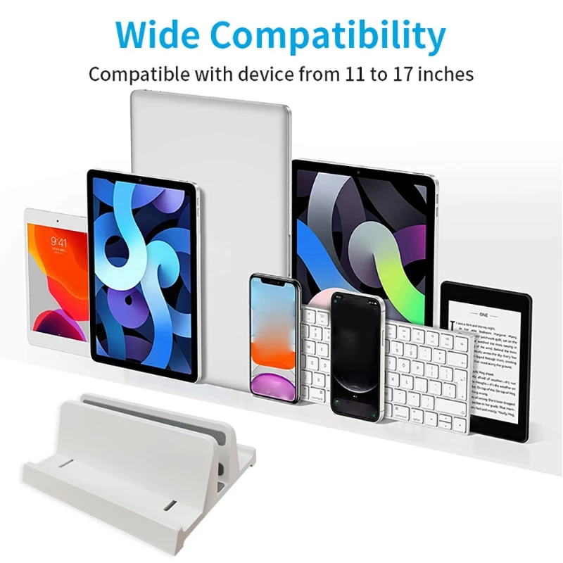 Vertikale Laptop Ständer Halter ABS Einstellbare Desktop Notebook Dock platzsparende Lagerung Halterung für MacBook/Oberfläche/HP/Dell