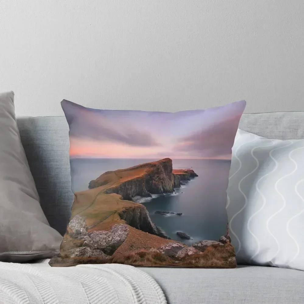 

Neist Point Sunset Isle of Skye Scotland Throw Pillow Sofa Decorative Covers bed pillows New year pillow