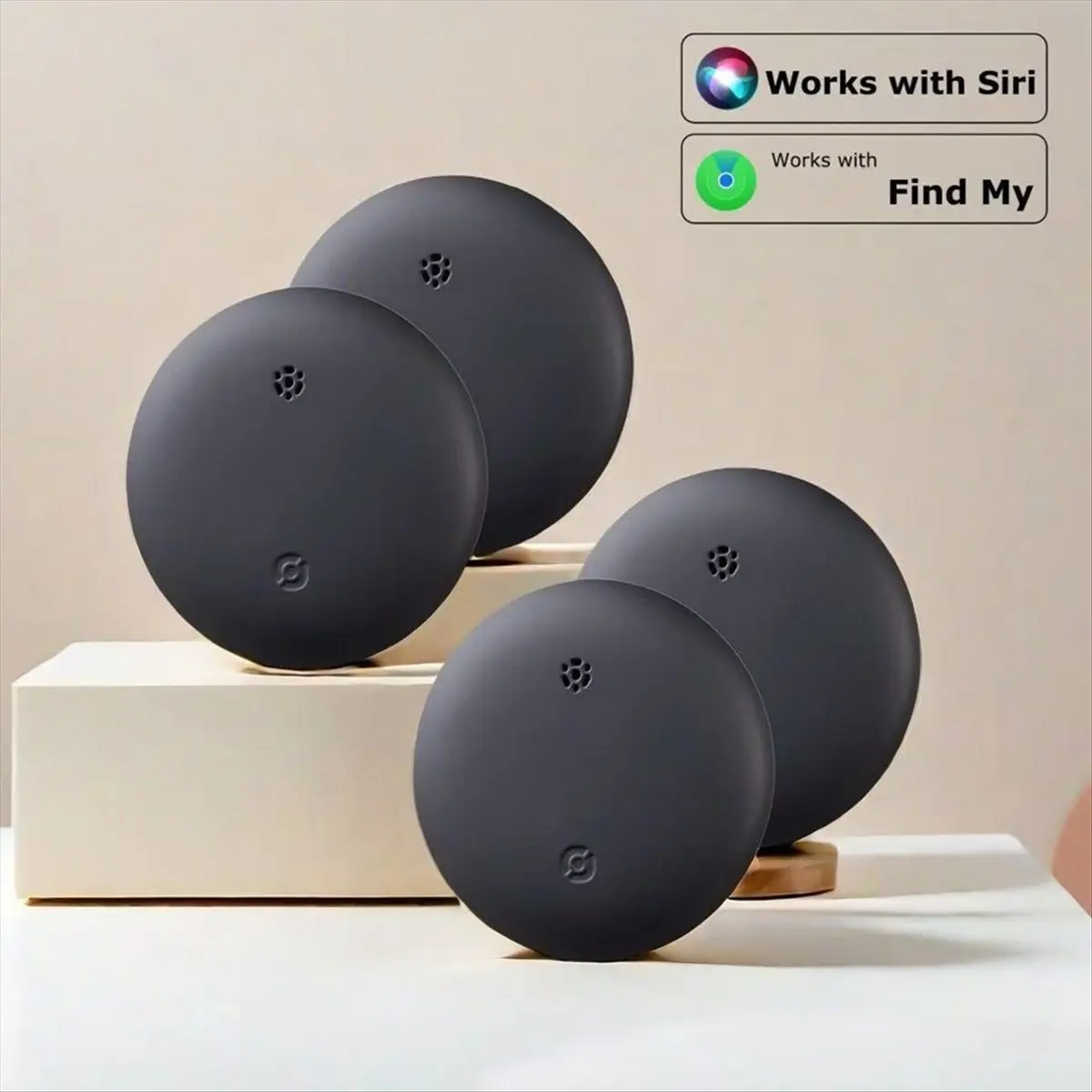 

4 шт. умный глобальный локатор GPS-трекер работает с IOS Find My APP анти-потерянный локатор для ключей, кошелька, автомобиля, домашнего животного