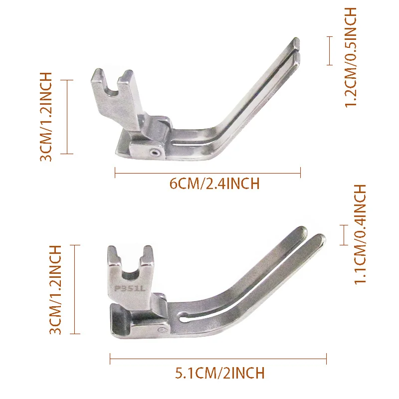 P351L P127L Industrial Lockstitch Sewing Machine Flat Car Cotton/Hat/Quilt Presser Foot for Juki Brother Sewing Accessories