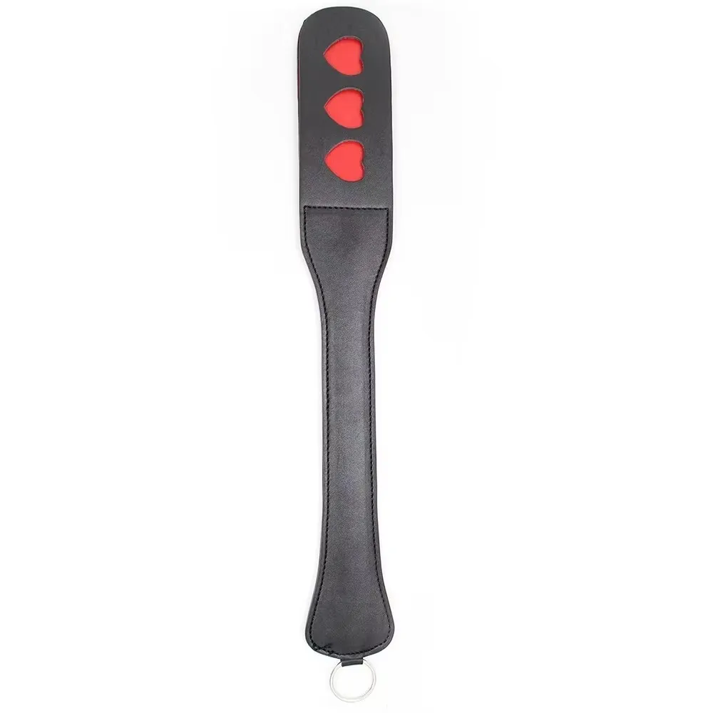 Весло из искусственной кожи 46 см, многослойное весло ручной работы в форме сердца, роскошный укороченный конский хлыст из искусственной кожи