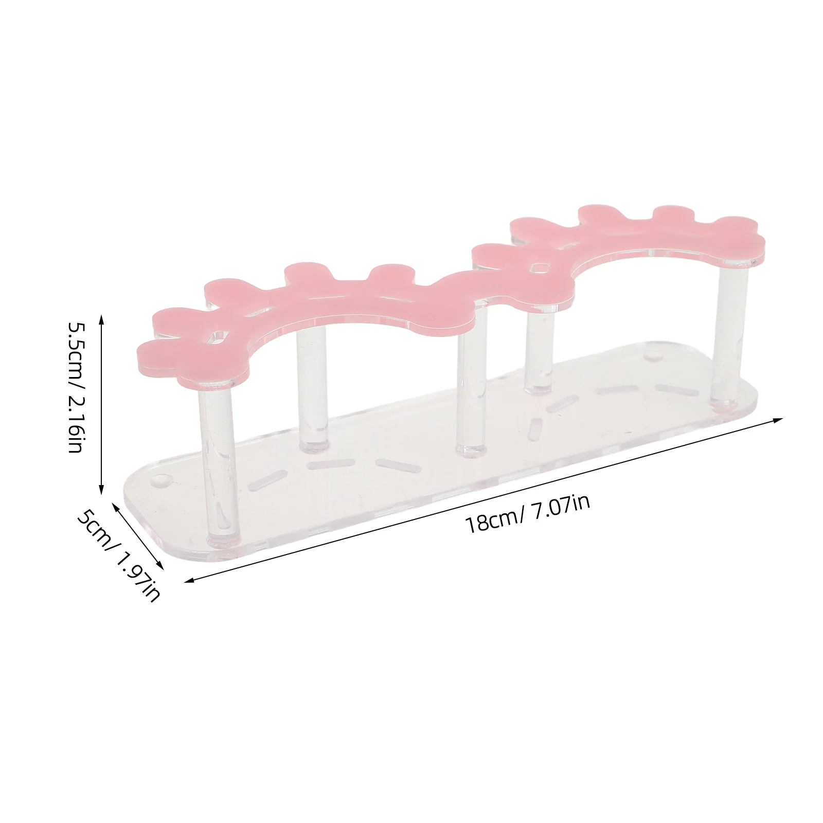 Supporto per pinzette per ciglia in acrilico Organizzatore per ciglia a 8 slot Supporto per strumenti per estensione ciglia Supporto da tavolo per salone Organizzatore di strumenti per salone