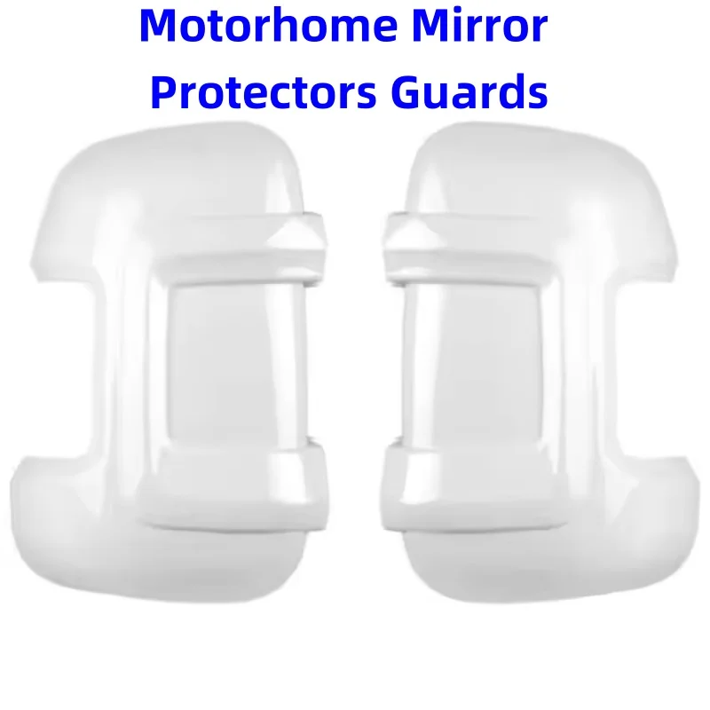 A Pair Mirror Protectors Guards White For Fiat Ducato Peugeot Boxer Relay Long Arm Pair High-Quality Automotive Parts
