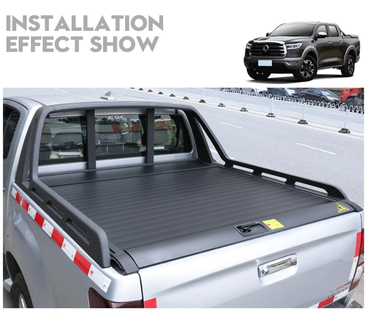 Camioneta Retractable Pickup Cover  Electrical Roller Lid Truck Rear Cover  For Ram 1500  Hilux  Navara  F150 Tonneau Cover