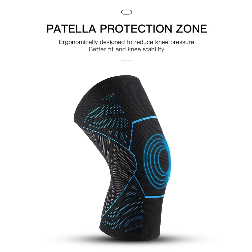 1PC Sports Compression Knee Brace, Adjustment Orthopedic Knee Pads For Work, Patella Protector, Volleyball, Running, Cycling