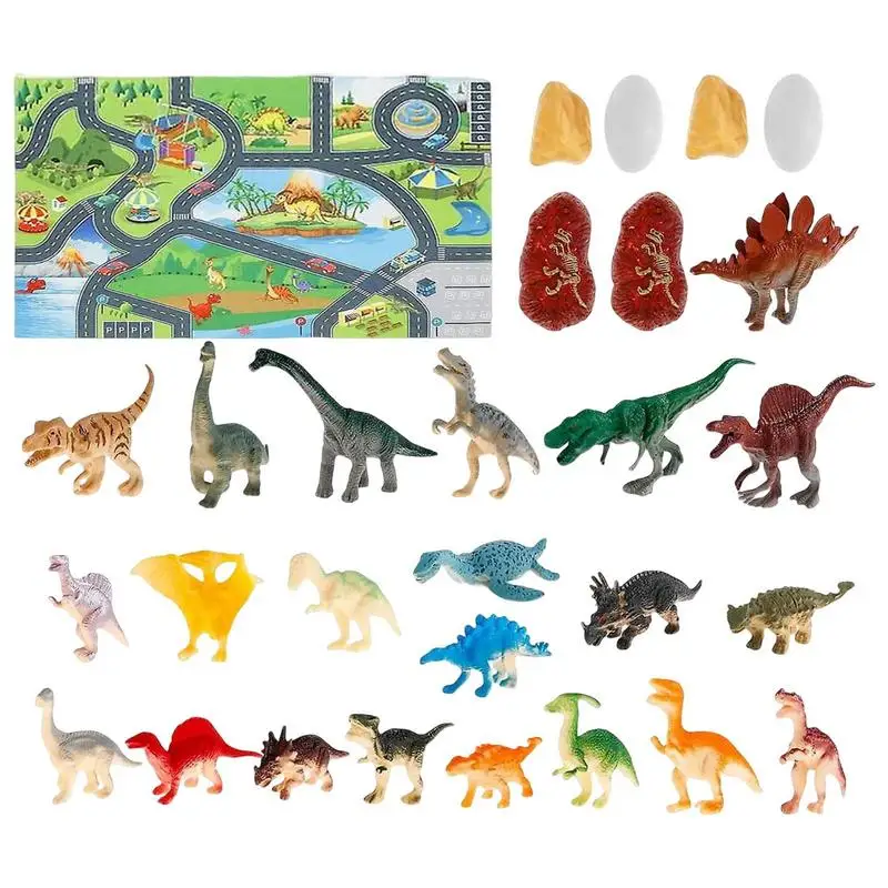 Calendário de natal advento dinossauro brinquedos educativos brinquedo dinossauro advento calendário de natal 24 dias contagem regressiva presente