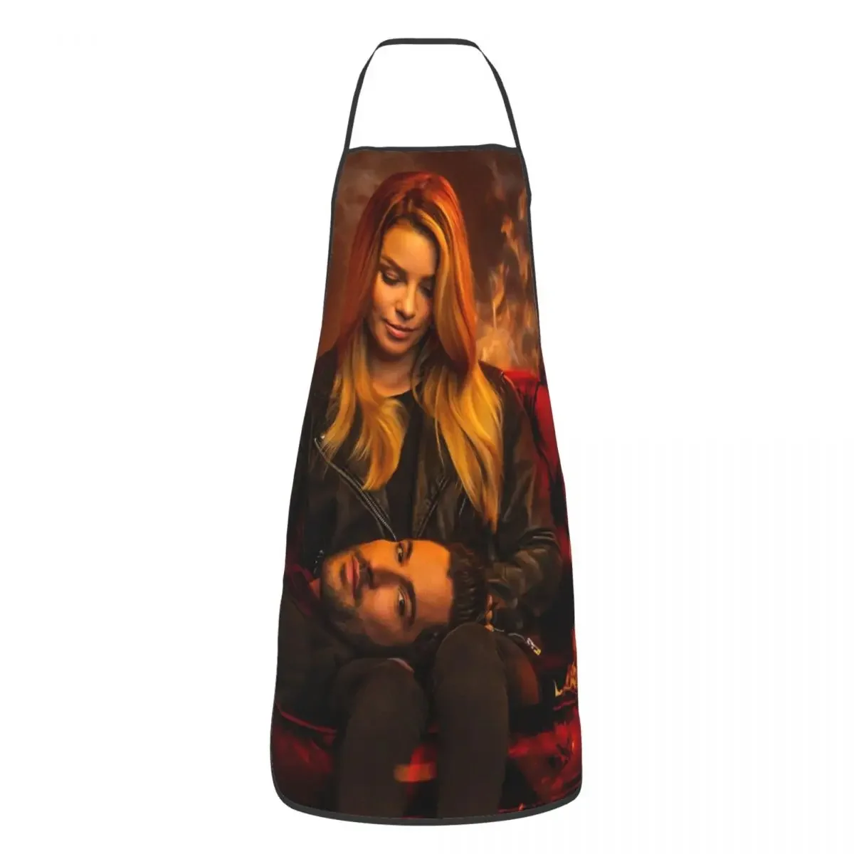 TV Show Lucifer Morningstar Funny Apron for Women Men Adult Unisex Kitchen Chef Bib Tablier Cuisine Cooking Baking Gardening