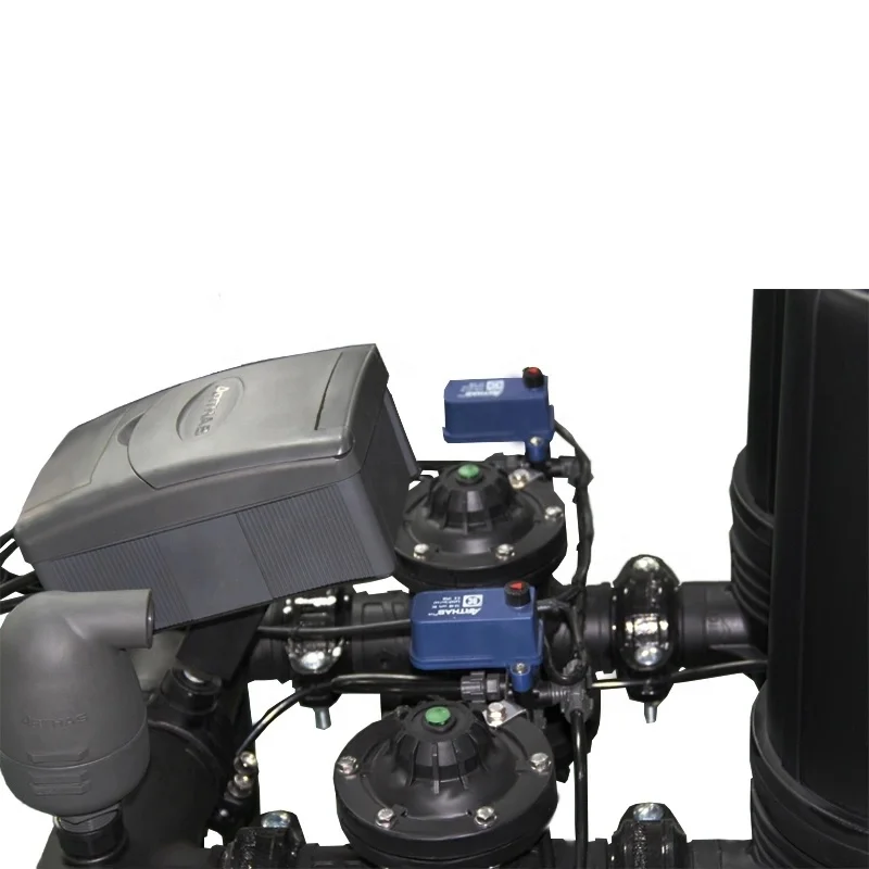 Arka 2 unidades de filtro de disco de retrolavagem automática tipo t sistema de filtragem de água para irrigação agrícola feita de plástico durável