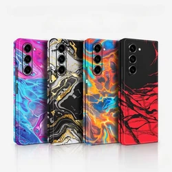 Colorful Anti-Scratch Stickers For Samsung Galaxy Z Fold 5 4 6 7 Fold5 Fold4 Protective Decal Skin Cover Back Film