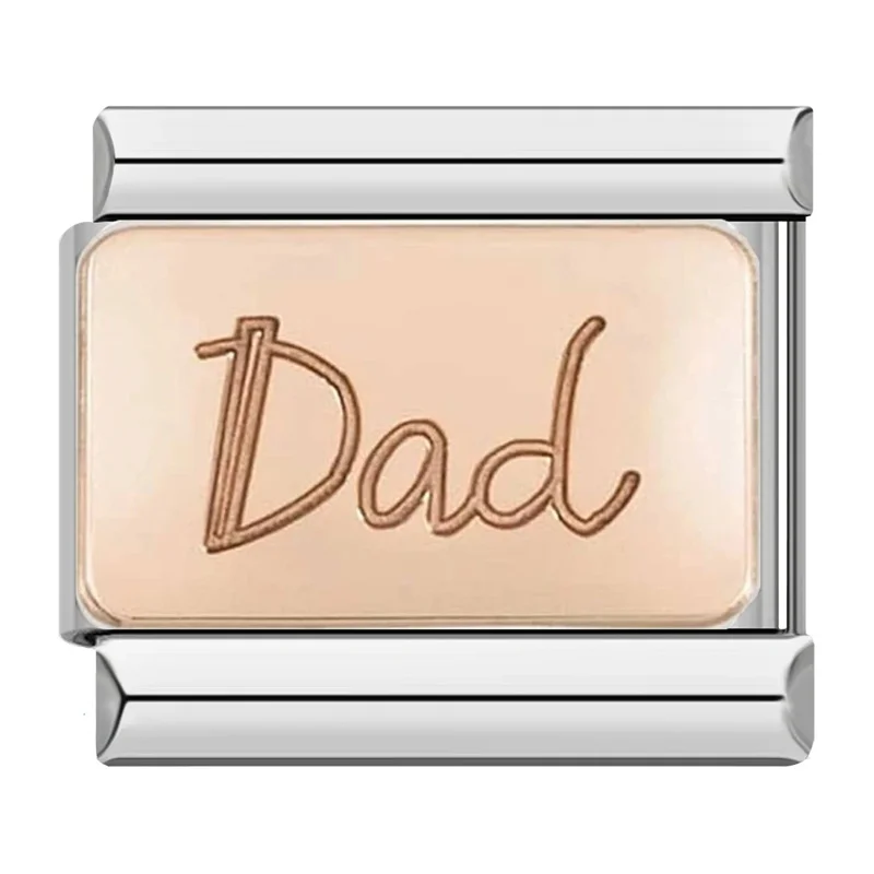 Hapiship-وصلات سحر الفولاذ المقاوم للصدأ ، أيونات الأسرة ، أبي ، الأخت ، أفضل أم ، ابنة ، يناسب 9 سوار fشون ، صنع المجوهرات ديي ، NEW127 #3