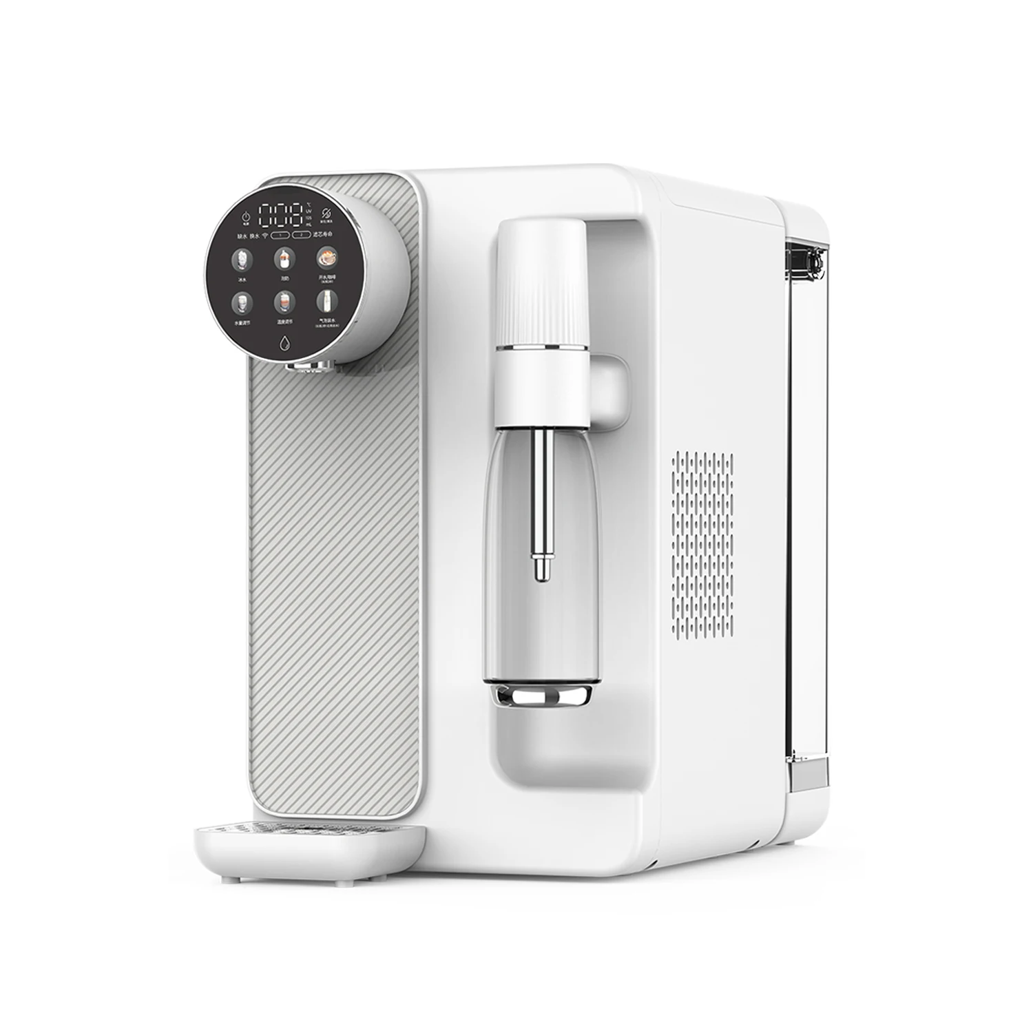 Home Countertop Hot Water Dispenser Soft Drink Co2 Carbonator Soda and Sparkling Water Maker