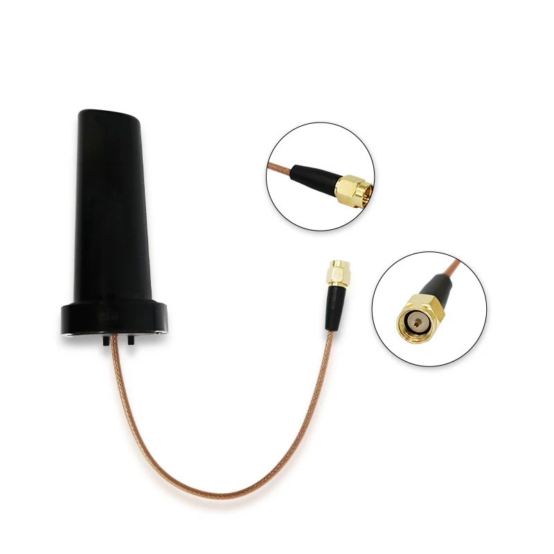50 peças 3.5dbi para sma plugue macho antena impulsionadora abs externo com design de radiação omni estilo pato de borracha para comunicações