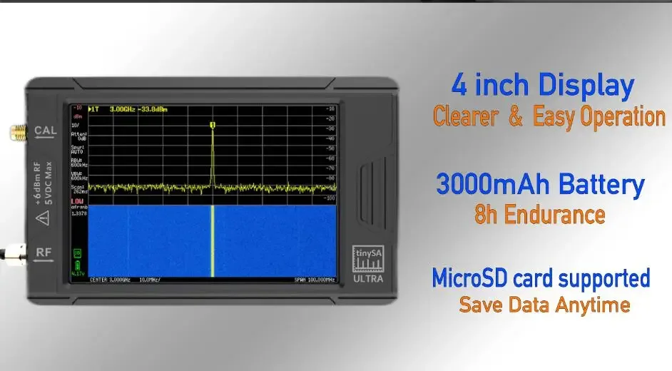 Tinysa Színkép analyzer tinysa Ultra 4