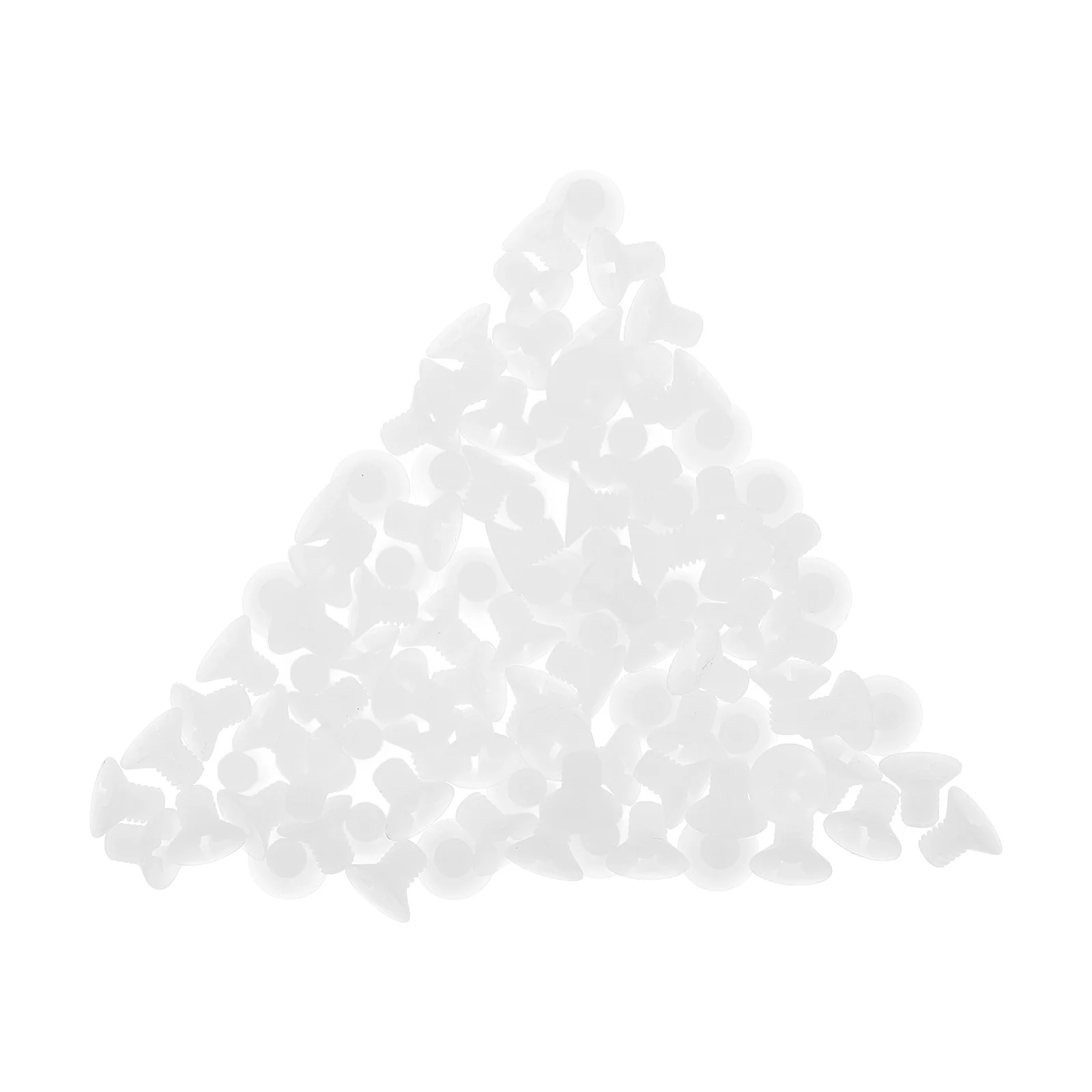 100Pcs Nylon Screws Plastic Cross Recessed Flat Head Durable for Hardware Kit Plastic Screws Screw Nuts Nylon Washers
