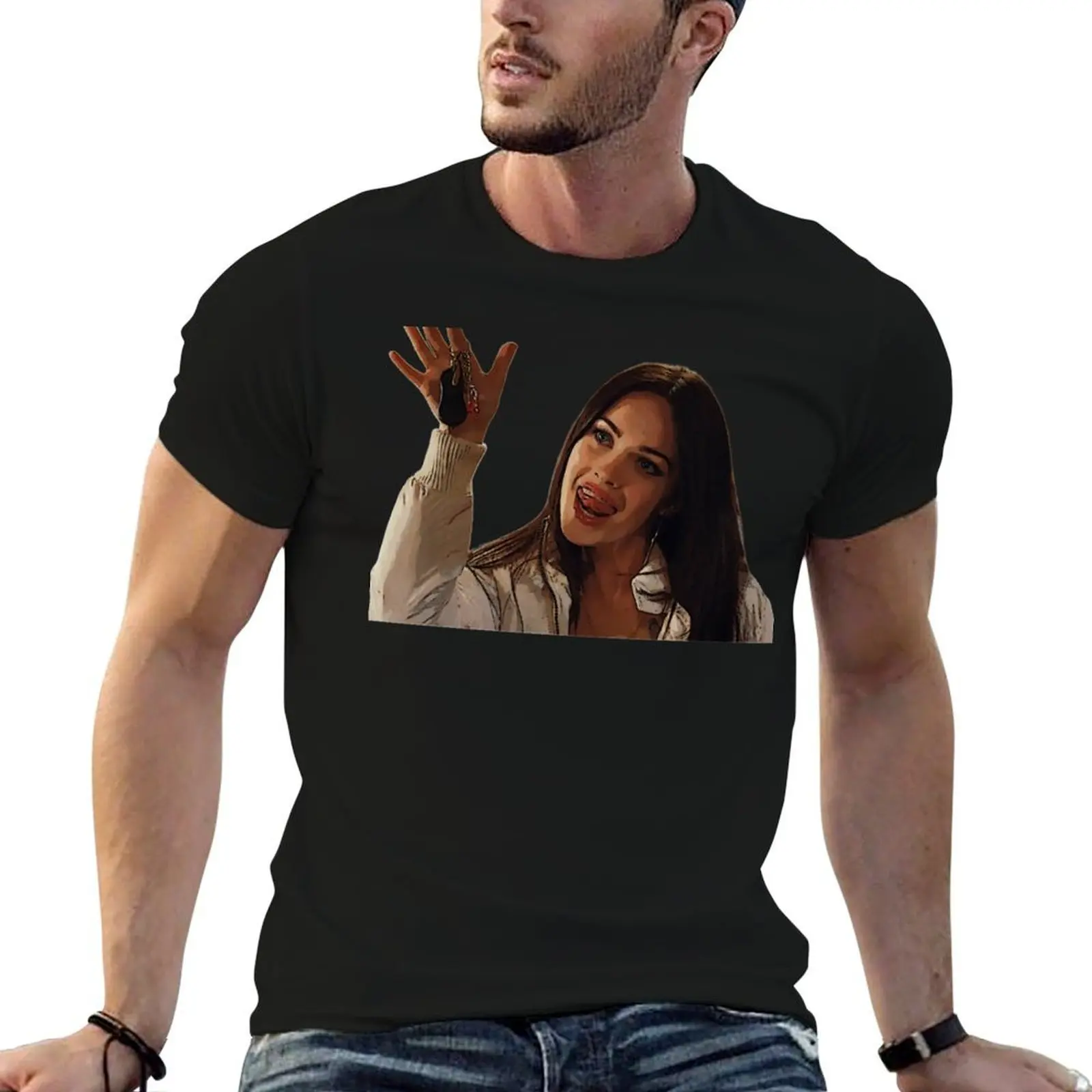 Jennifer Check from Jennifer_s Body Cartoony Style T-Shirt cotton t shirts man 100% t shirt for man 100 percent cotton T-Shirt