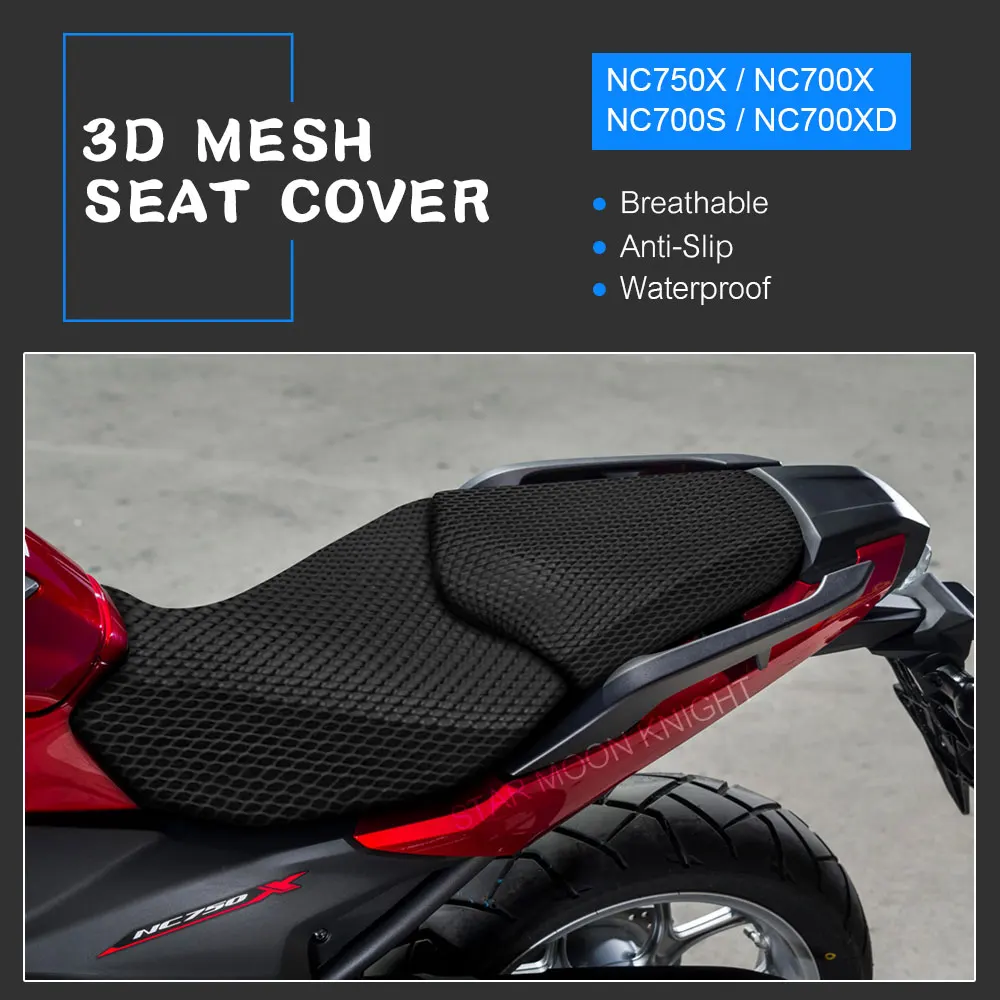 

3D Mesh Seat Cover For Honda NC750X NC700X NC700XD NC700S NC750 NC 750 X NC 750X 700X Nylon Fabric Saddle Cushion Seat Cover