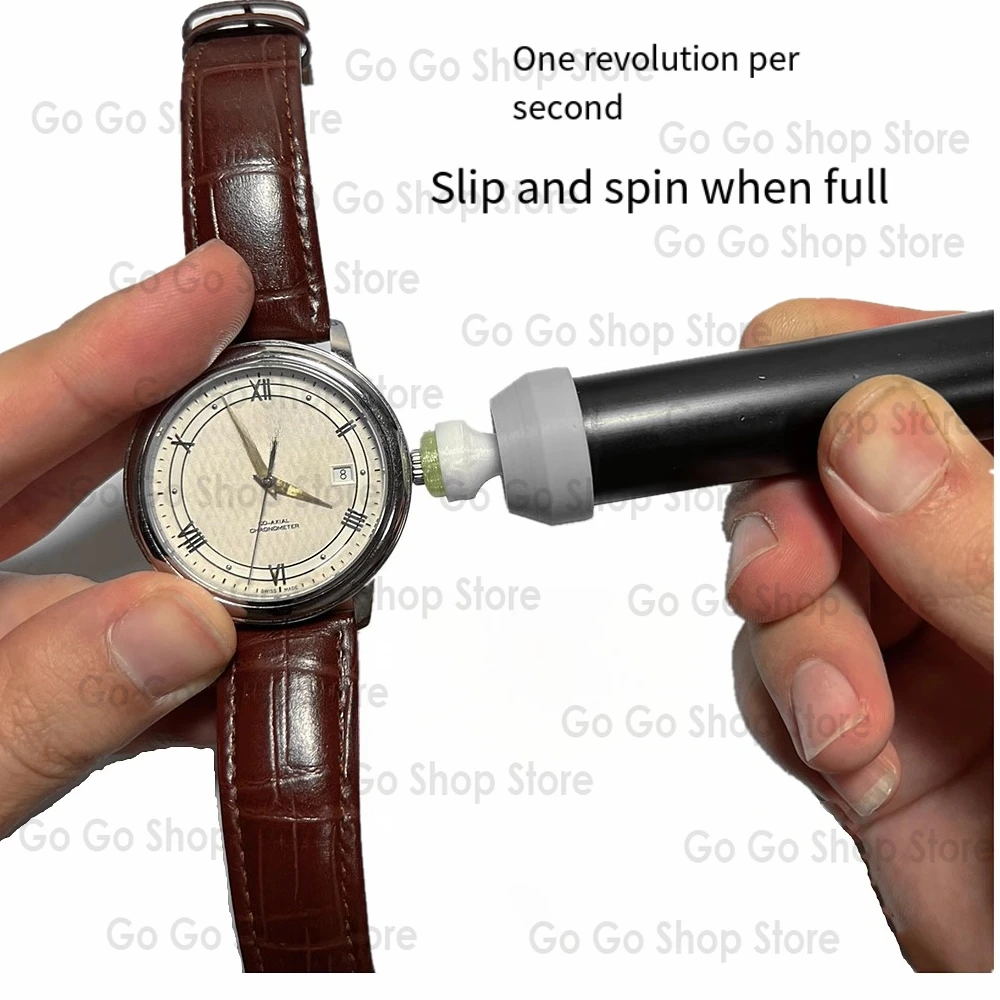 High-End Mechanical Watch Winder – Electric Self-Winding Tool with Rubber Demagnetizer for Watch Maintenance