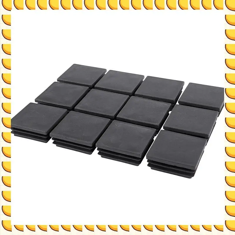BAAU 50Mm X 50Mm Plastic Square End Blind Plugs Cap Pipe Inserts 72Pcs