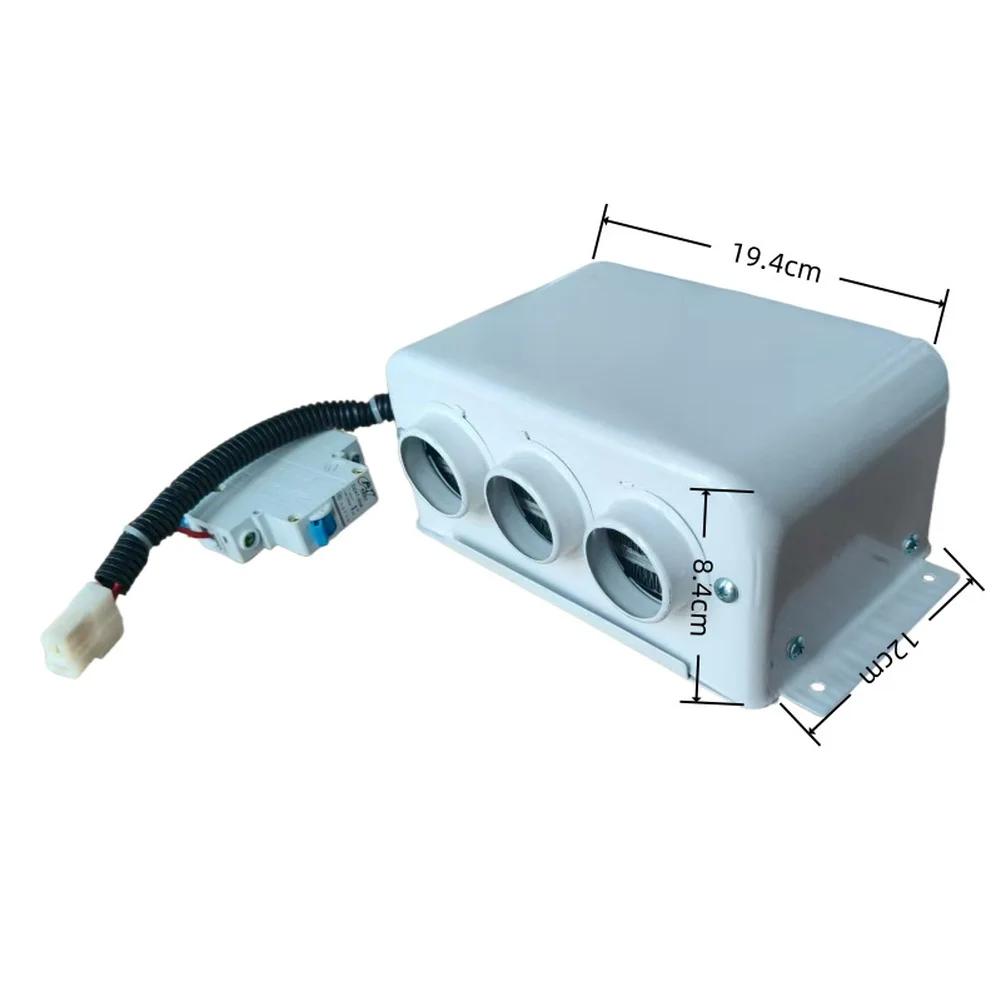 12V 24V Heater Car Heater Vehicle Interior 19.4*12.0*8.4cm Portable Electric Warm Air Blower Advanced Heating Elements