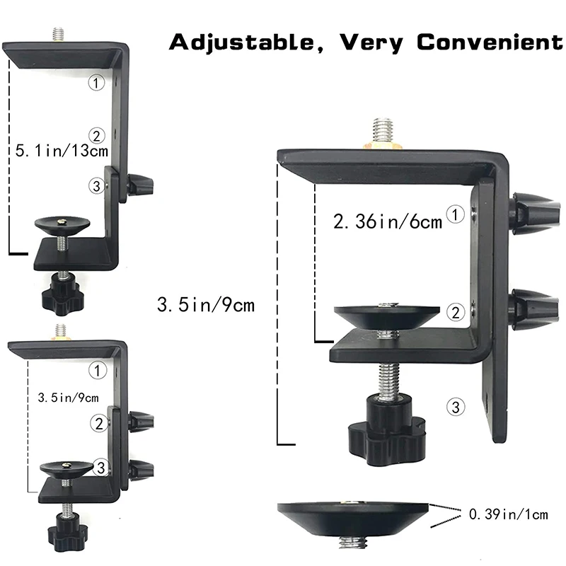 C Clip Stand Removable Telescopic Support Stand for Video Make-up Living Universal Mobile Camera Tripod Stand Light Stand