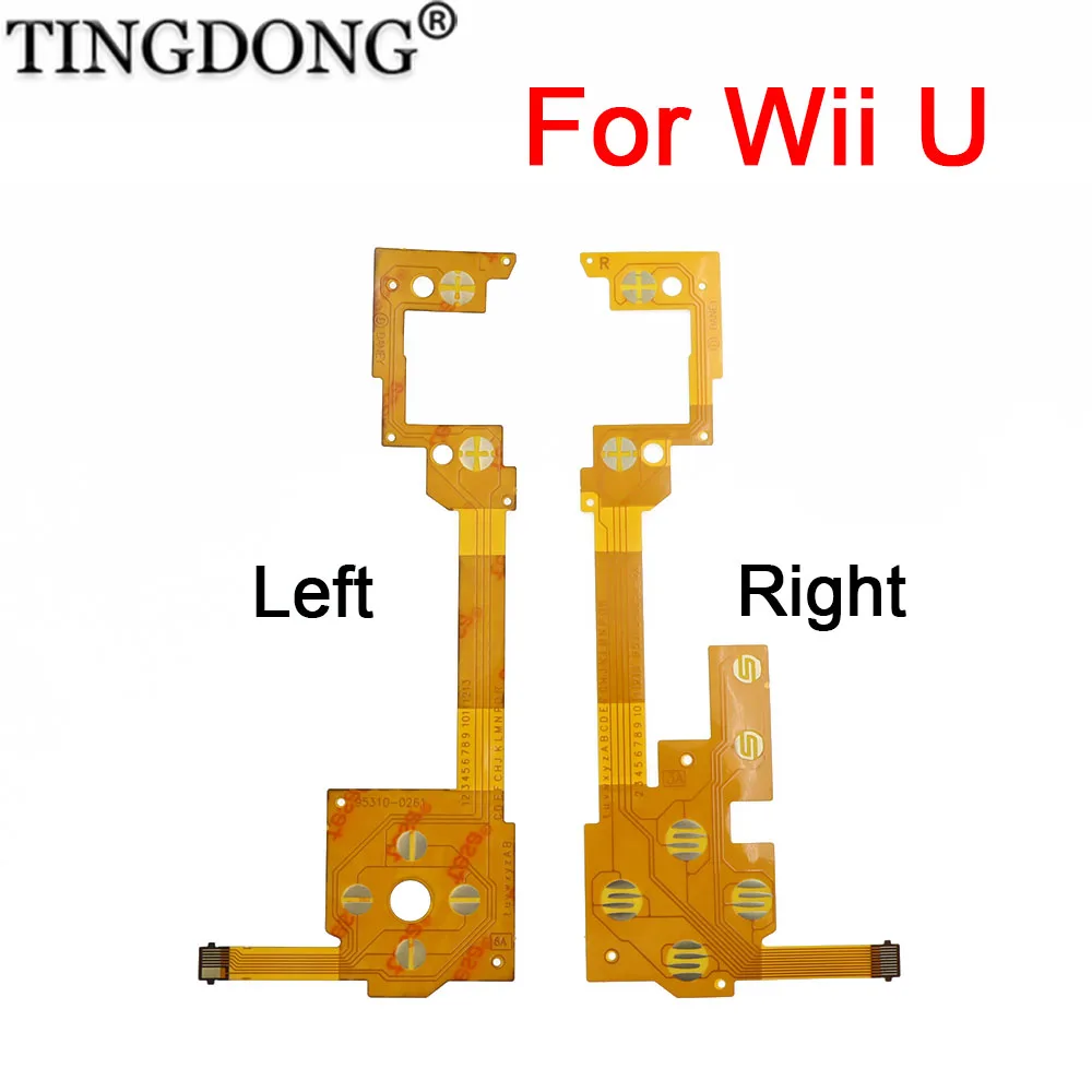 

Left Right Conductive Film For Wii U Gamepad Controller Key Button Flex Cable Ribbon Cable