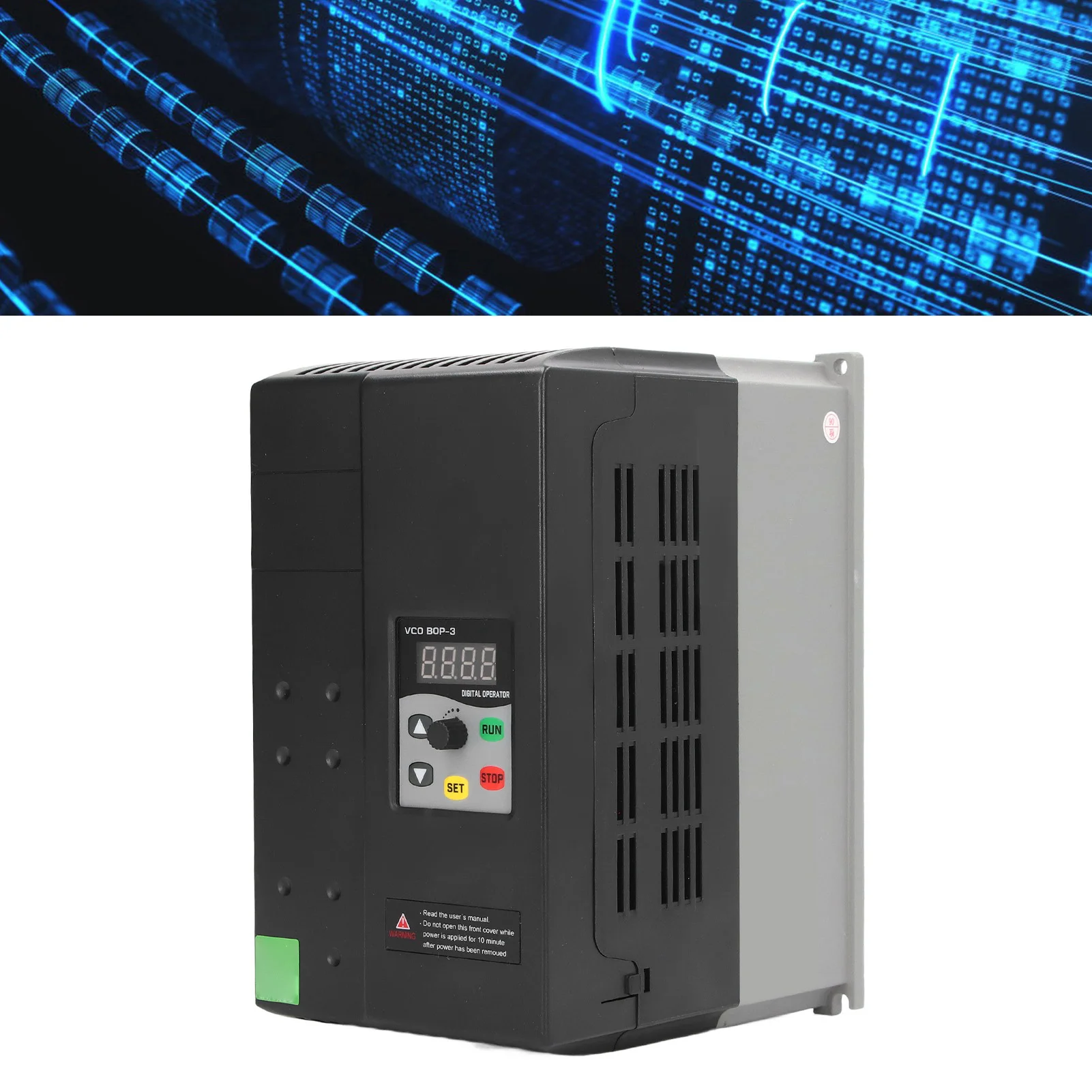 Variable Frequency Inverter Good Heat Dissipation 380-440V Input 0-440V Output Complete Function VFD Digital Display for Motor