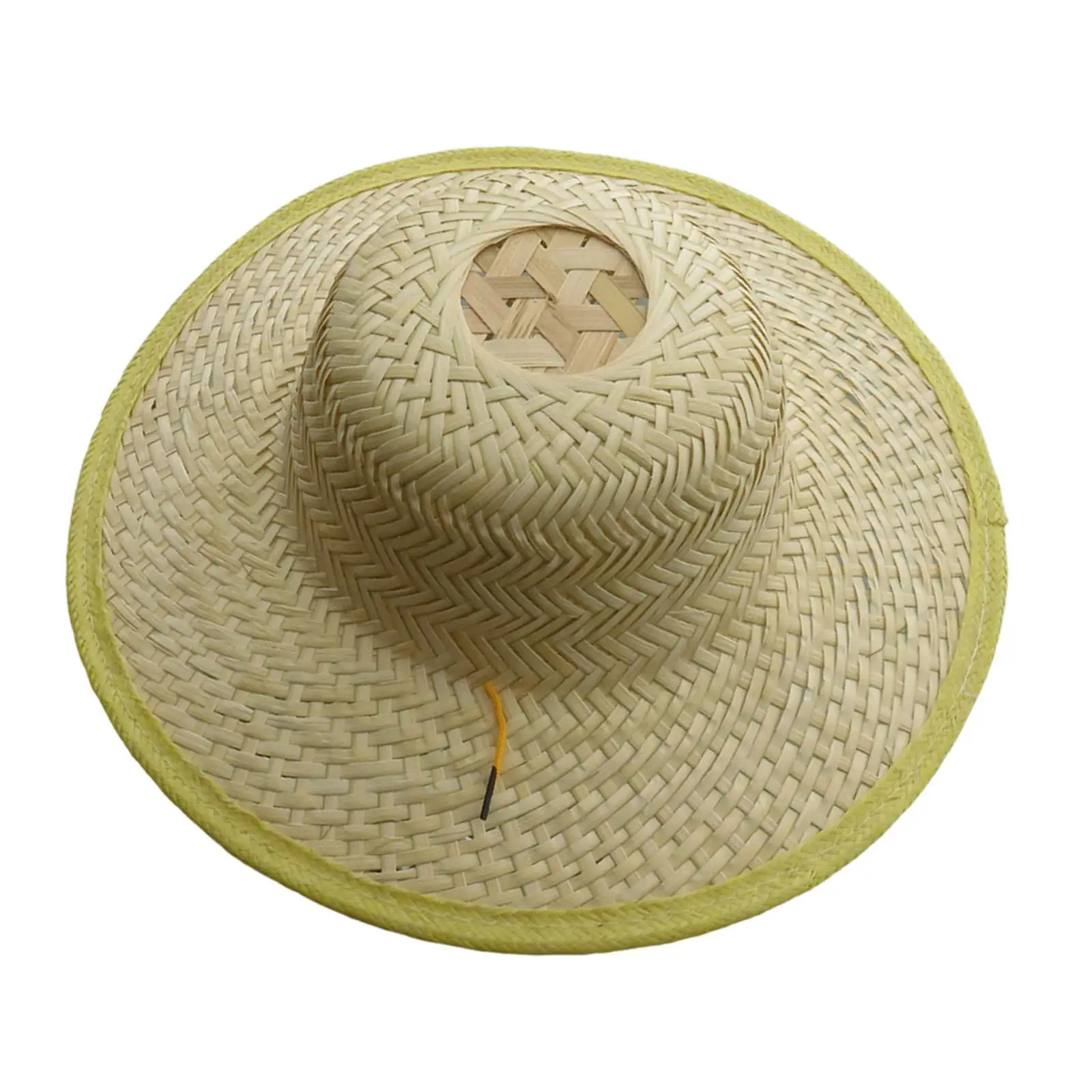 Bamboo Braided Hat Wall Decoration Art Crafts Crafting Bucket Hat Chinese Farmer Hat for Outdoor Beach Farming DIY Men Women