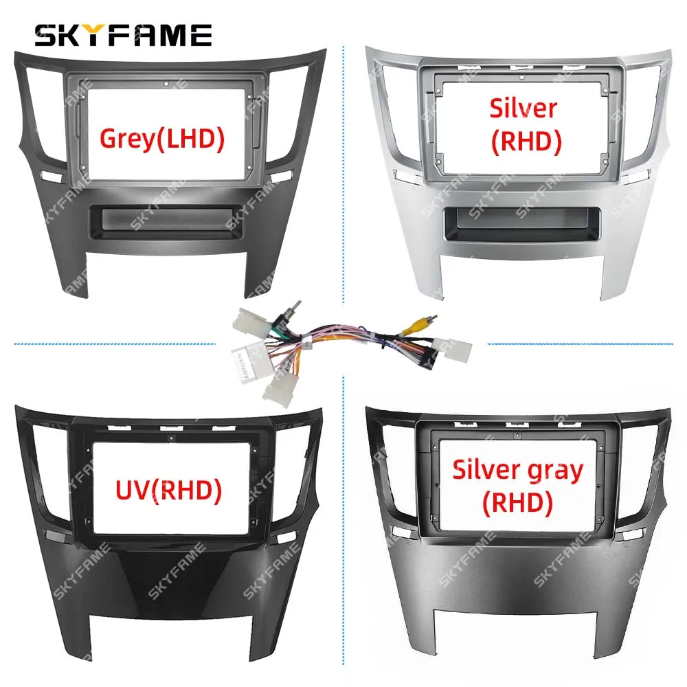 SKYFAME Car Frame Fascia Adapter Decoder Android Radio Dash Fitting Panel Kit For Subaru Outback Legacy