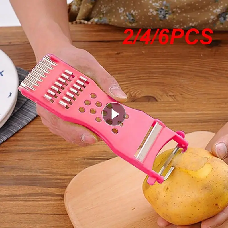 2/4/6PCS Plastic Paring Knife Save Time Convenient Ergonomic Design Friendly User Easy To Clean Effortless Slicing