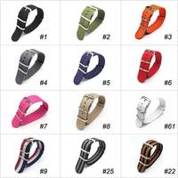 Sport Nylon Watch Band for Women&Men Watch Strap 18mm 20mm 22mm Army Sport Strap Fabric Nylon Watchband Buckle Belt