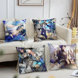 Classic Game Honkai Star Rail Dr. Ratio Sofa Living Room Bedroom Headboard Backrest Cushion Square Cushion Nap Time Pillow Case