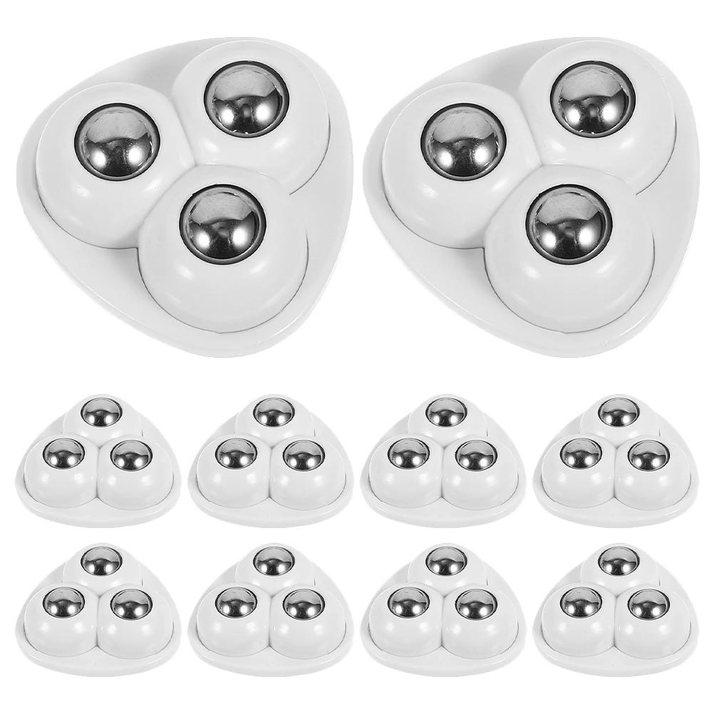 16pcs Mini Casters Wheels Pasted Caster 360 Degree Pulley Wheel Furniture Movable Caster Wheels Movable Wear-Resistant