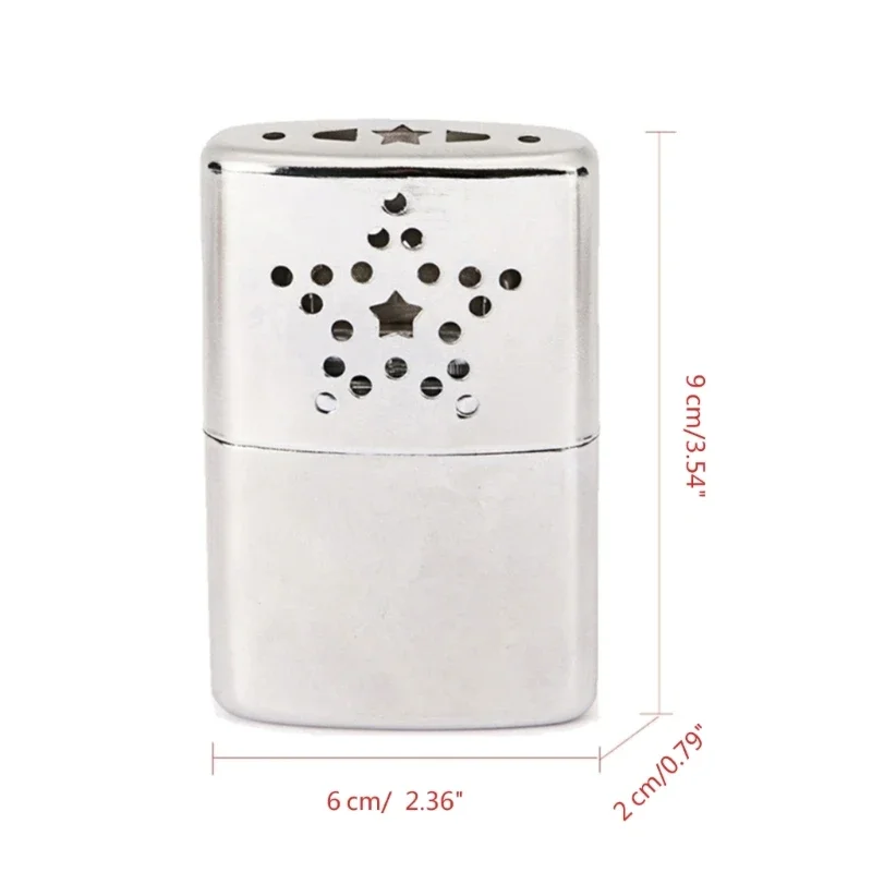 2 Stuks Draagbare Handwarmer Vloeibare Brandstoffen Mini Pocket Heater Herbruikbare Oven Metaallegering Handige Winter Kachels Outdoor