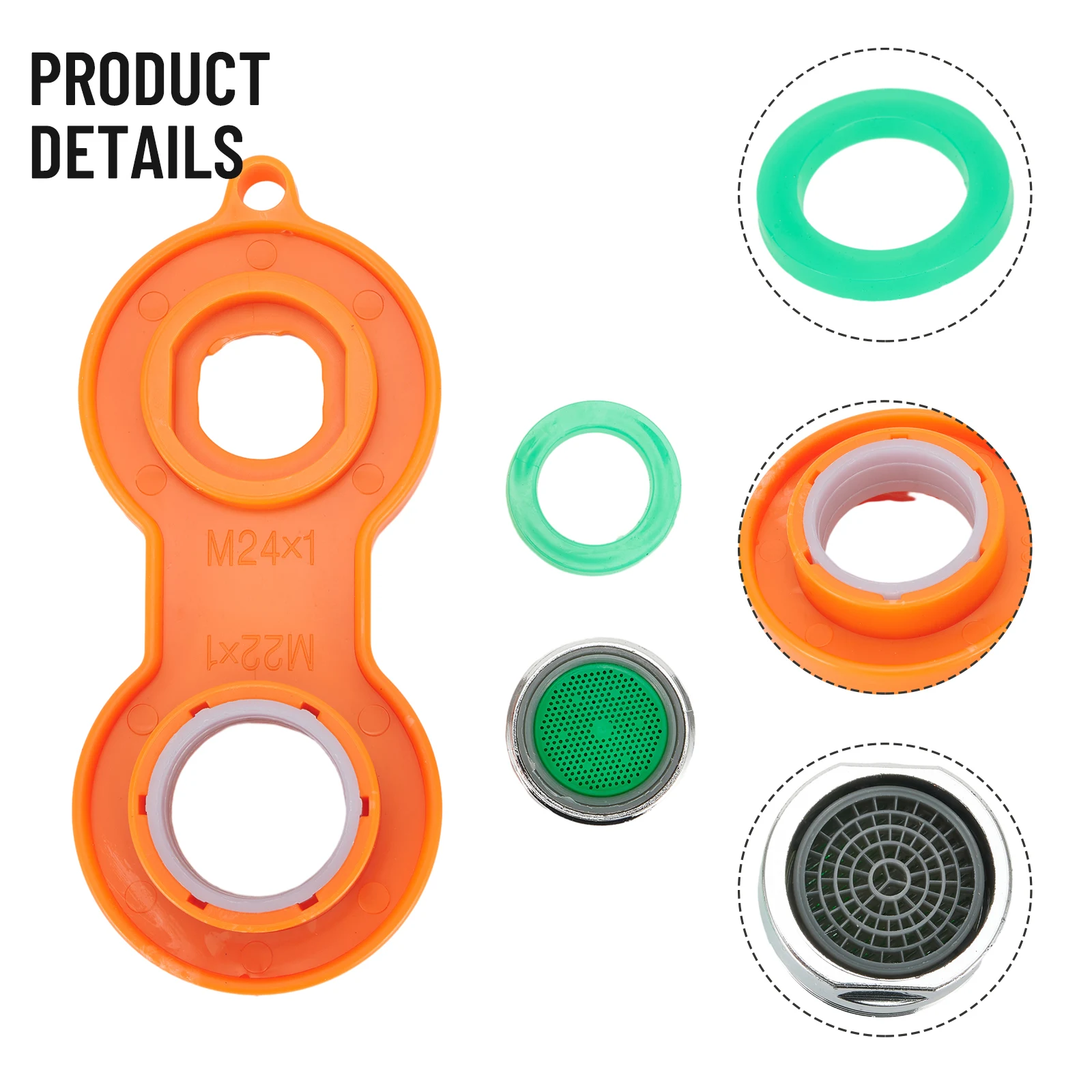 

10pcs 24mm Faucet Aerator M20/M22/M24/M28 Filter Mixed Nozzle Bubble Water Saving Splash Proof Kitchen Bathroom Accessories