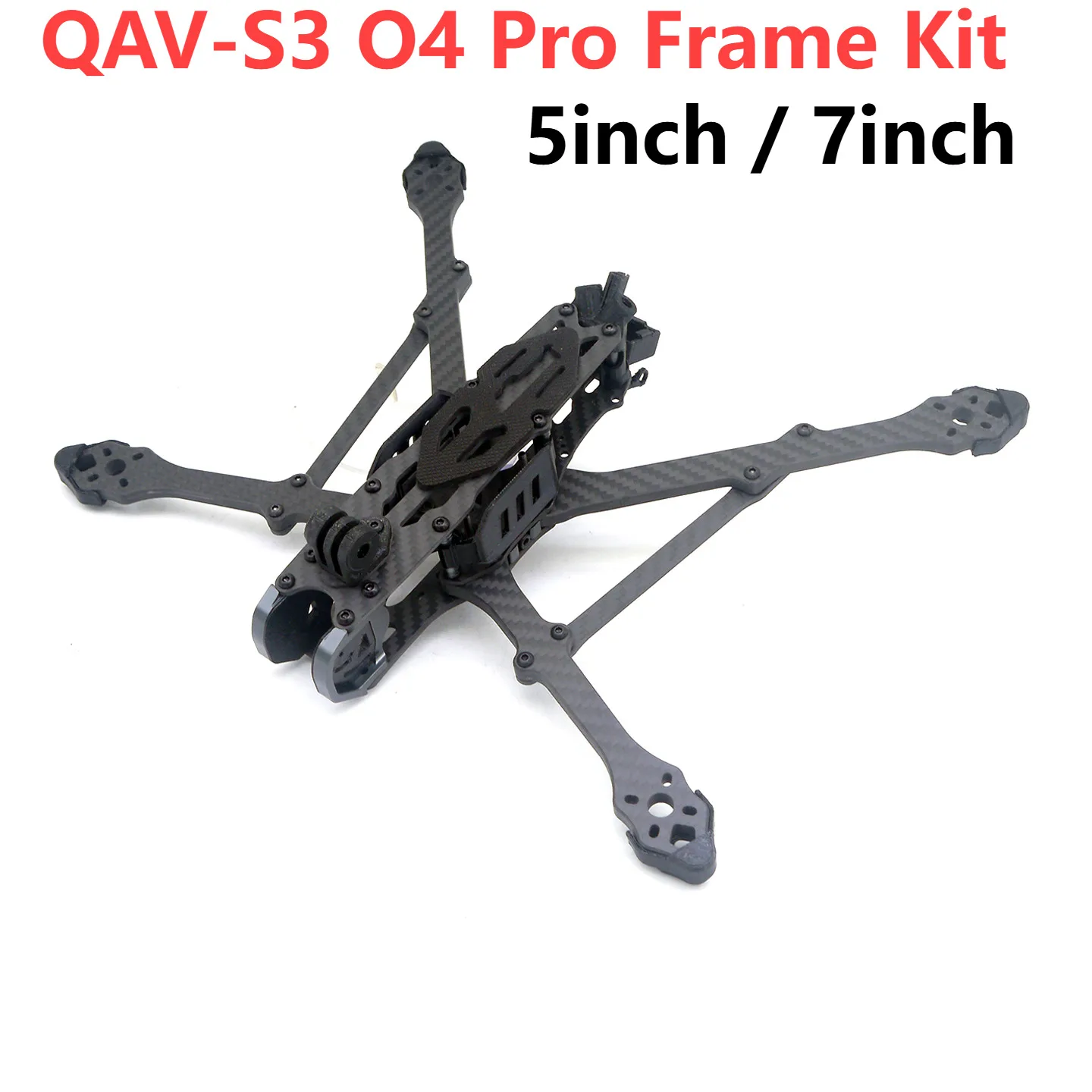 

QAV-S3 O4 Pro 5-дюймовый 7-дюймовый комплект рамы с деталями FPV Vista Polar Runcam Link DJI O3/O4 Pro Воздушный блок Дрон FPV дальнего действия Карбон