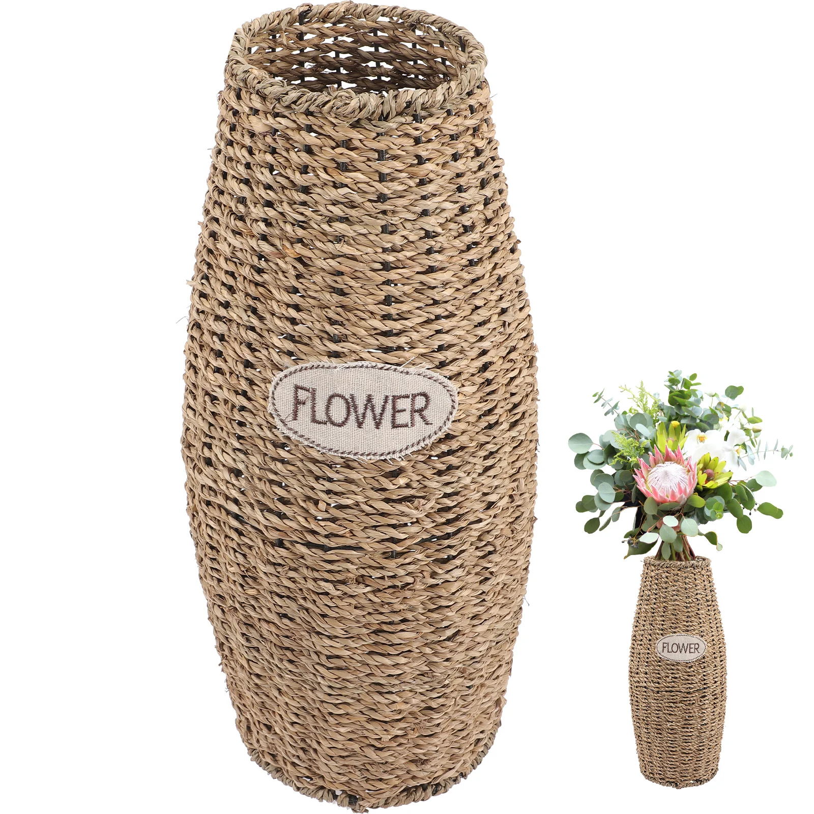 

Creative Rattan Vase Decorative Flower Container Premium Materials No Burrs Living Room Bedroom Garden Party Table Centerpiece