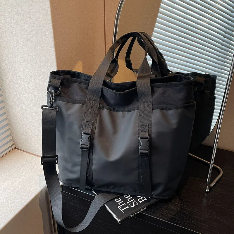 

Elegant Ladies Oxford Large Handbag Women Business Casual Tote Top-Handle Bags Fashion Retro Shoulder Bags Crossbody Packs