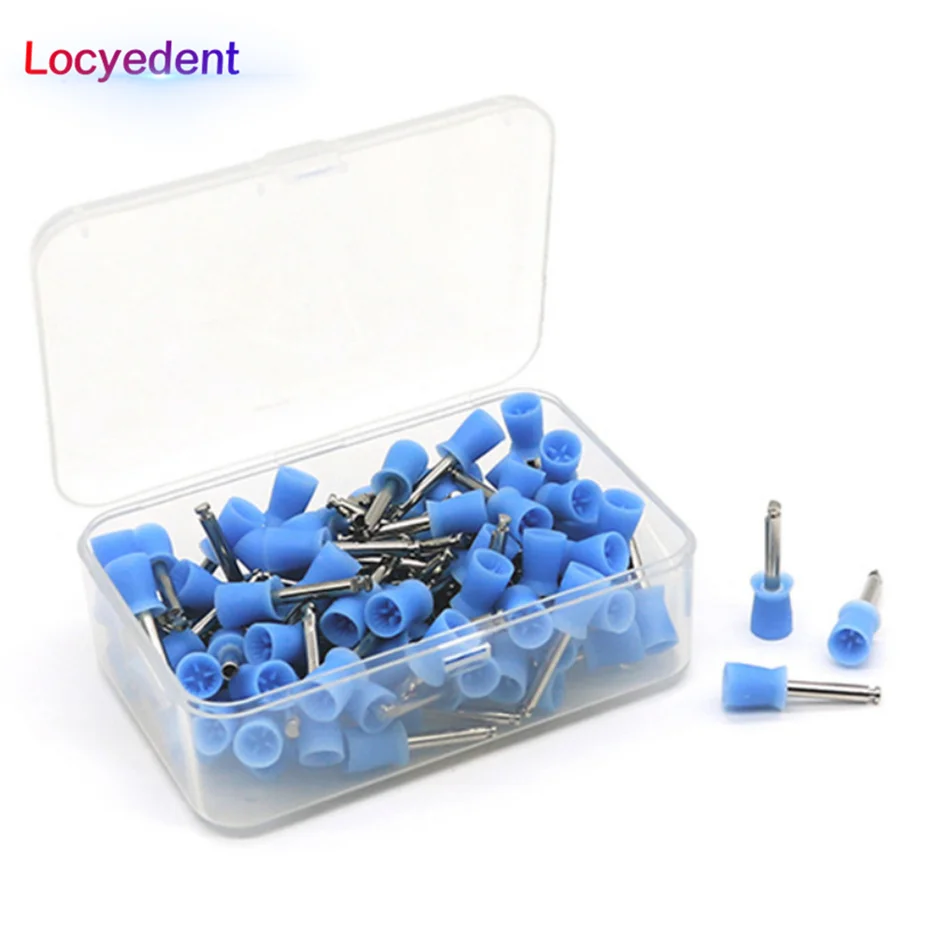 Escova de nylon, Escovas de polimento, Descartável, Oral Care, Cabeça para Clareamento dos Dentes, Limpeza, Tipo Plano, 100Pcs por pacote