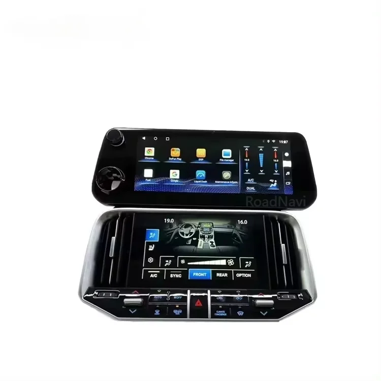 مشغل ديفيدي للسيارة لتويوتا لاند كروزر LC300 ترقيات LX600 2022-2023 راديو السيارة لوحة القيادة المثبتة Carplay GPS