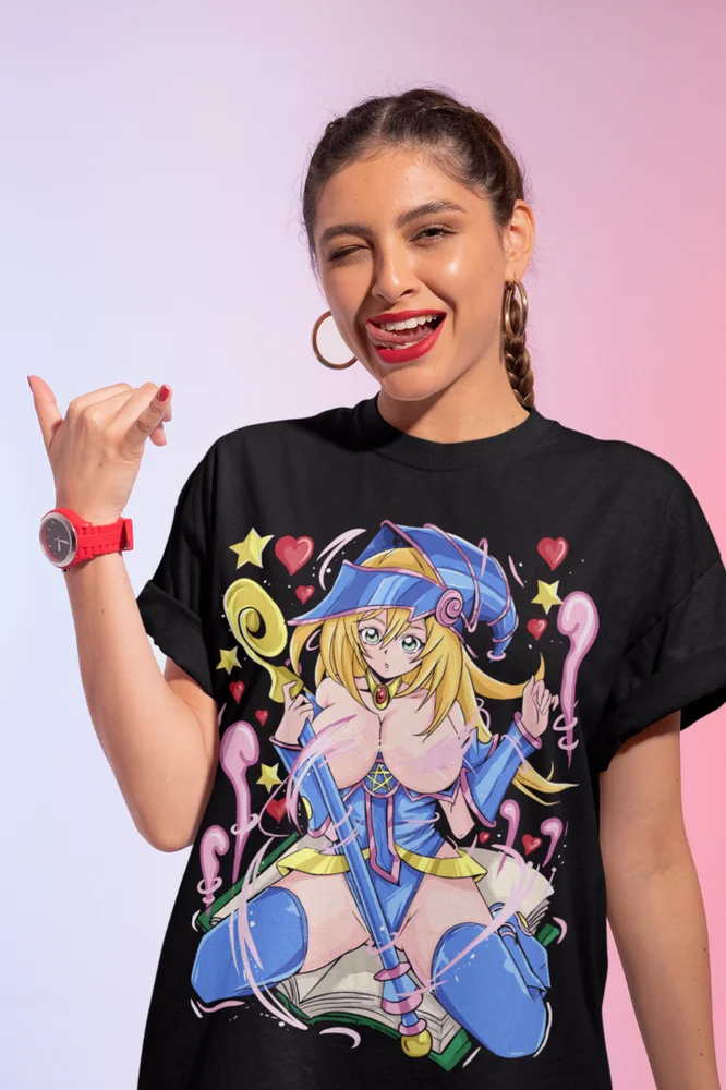 Maga Oscura T-Shirt Yu-Gi-Oh Kawaii Girl Chica Anime Shirt Soft Tee