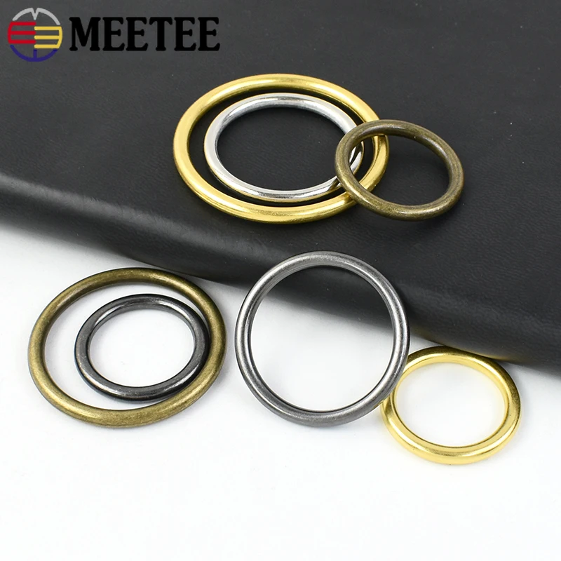 

20Pcs 20-50mm Metal O Ring Buckles Webbing Connect Loops Hook Bag Strap Shoes Clasp Clothes Keychain Buckle Hardware Accessories