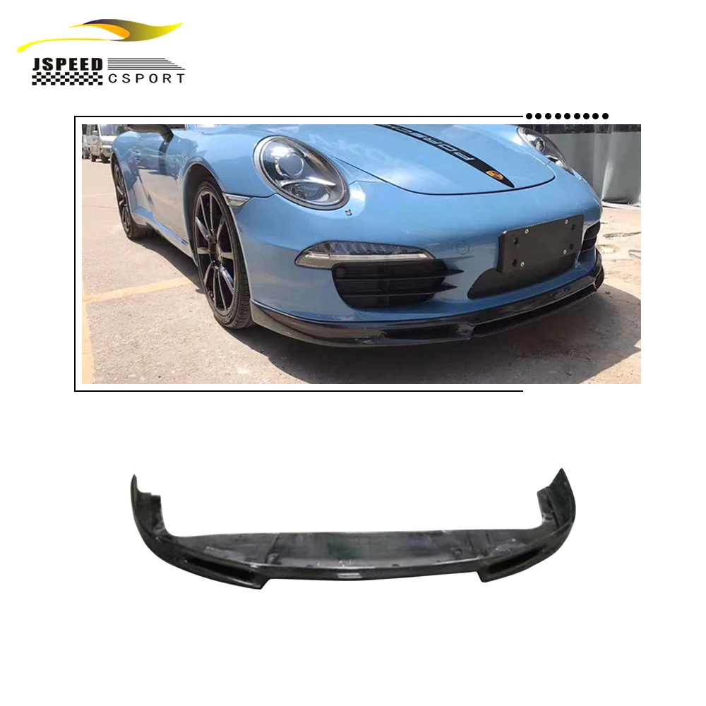 

Suitable for Porsche 911 991 Carrera & Carrera S 2012 2013 2014 2015 Carbon fiber front bumper chin lip
