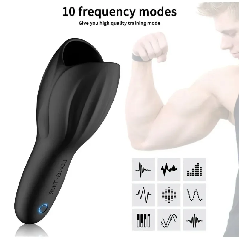 

Male Glans Stimulate Massager 10 Modes Penis Delay Trainer Vibrator Rotate Masturbator Automatic Oral Climax Sex Sex Toy