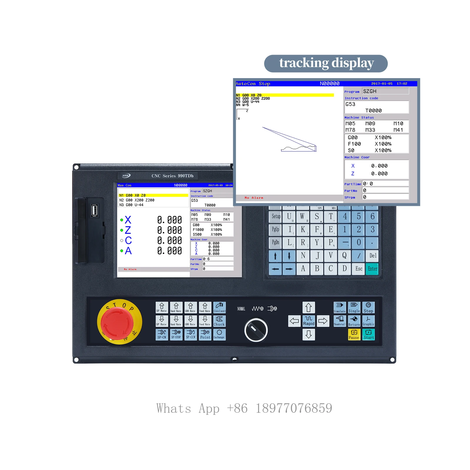 4 With 3 Plasma Cn Controllercnc Low Price Cnc990tdb 3/3 Axis CNC Lathe Controller