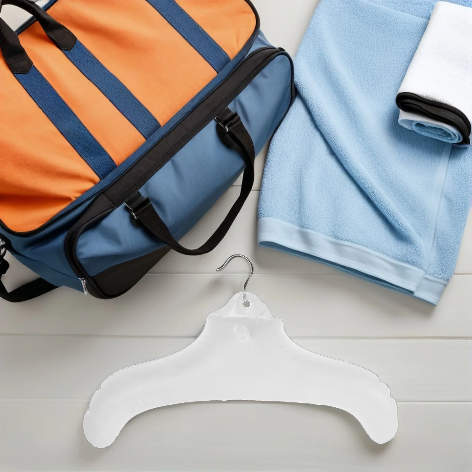 2 pezzi grucce gonfiabili da viaggio pieghevoli portatili stendibiancheria gancio in metallo salvaspazio organizer per lavanderia casa